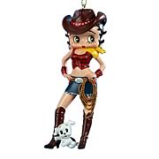Betty Boop Cowgirl 4 1/4-Inch Resin Ornament